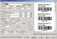 MemDB Barcode Printing System screenshot